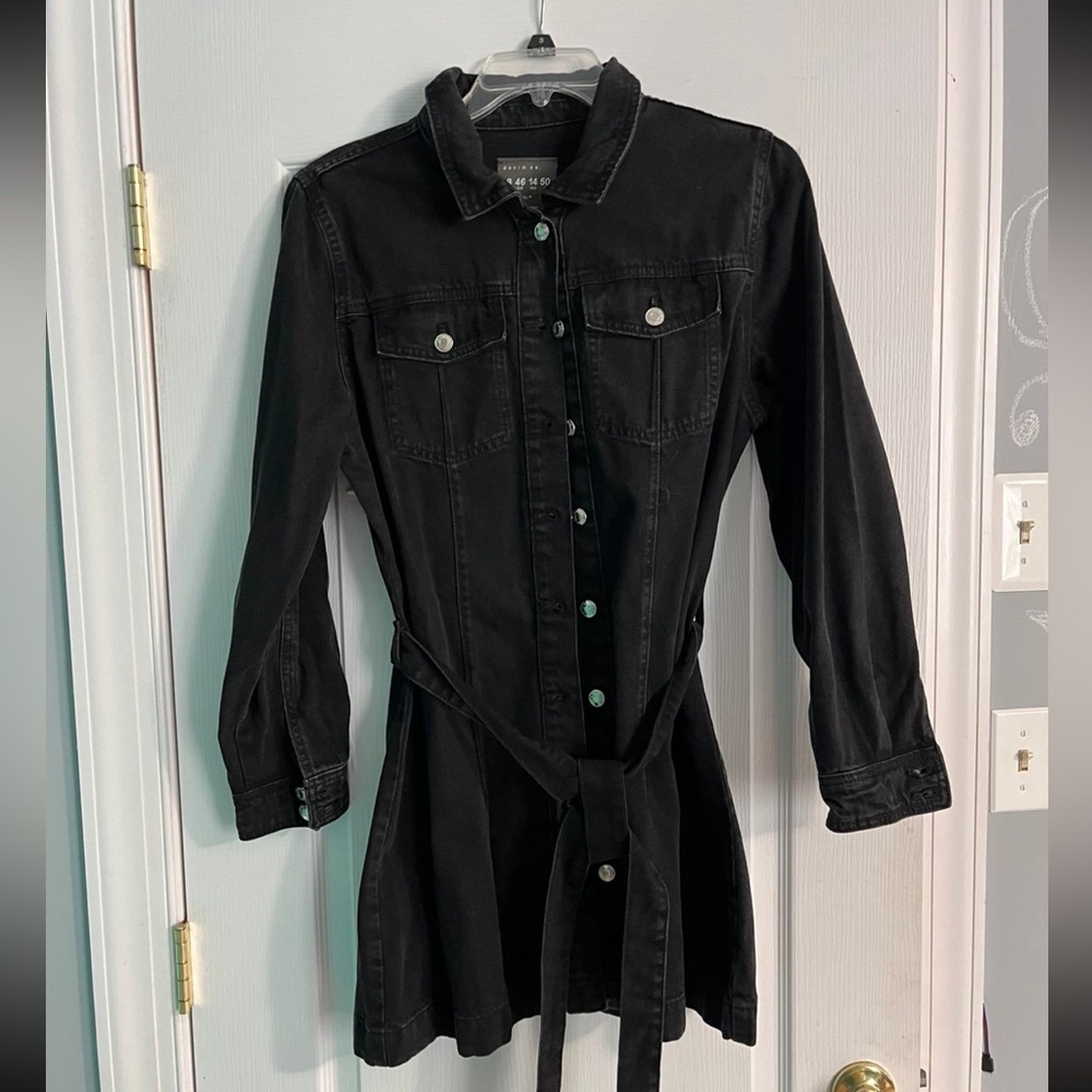 Black denim dress NWOT